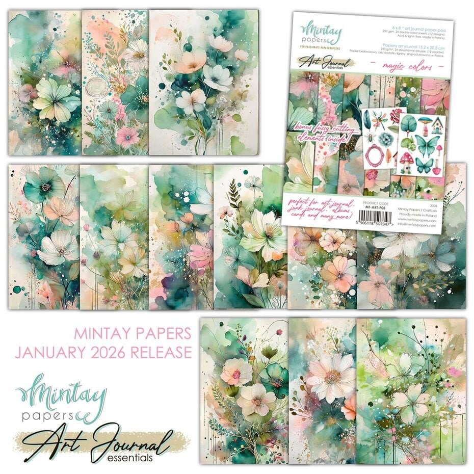 Mintay Art Journal Paper Pad 6x8 Inch Magic Colors (MT-ART-P05)