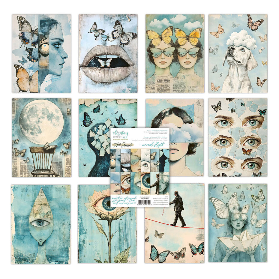 Mintay Art Journal Paper Pad 6x8 Inch Surreal Flight - MT-ART-P12