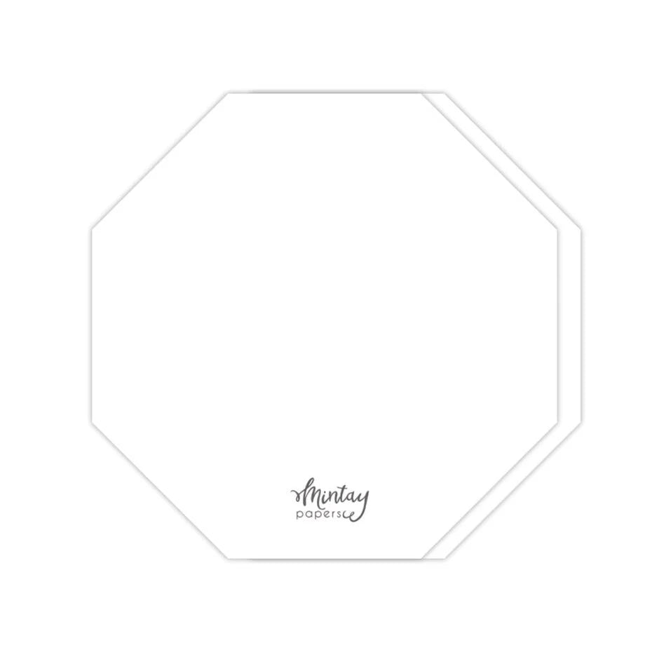 Mintay Basic Octagon Card Base White (5pcs) (MT-BASIC-C67)