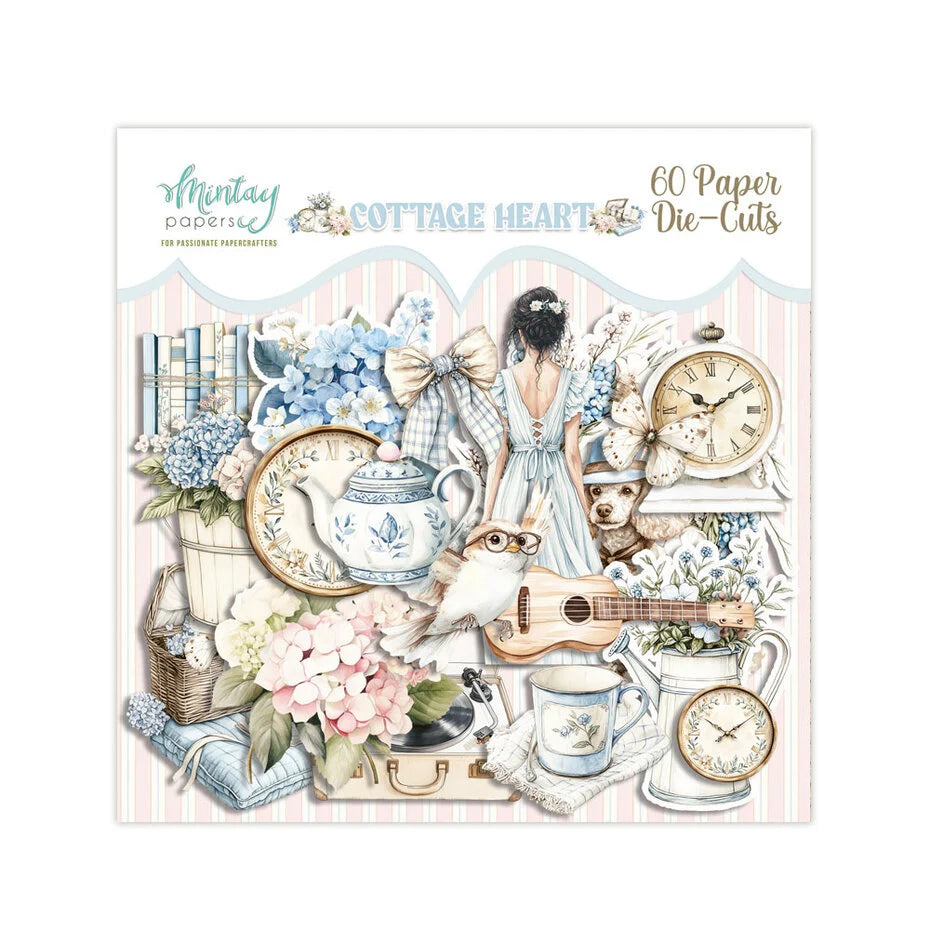 Mintay Cottage Heart Paper Die-Cuts (60pcs) (MT-COH-LSC)