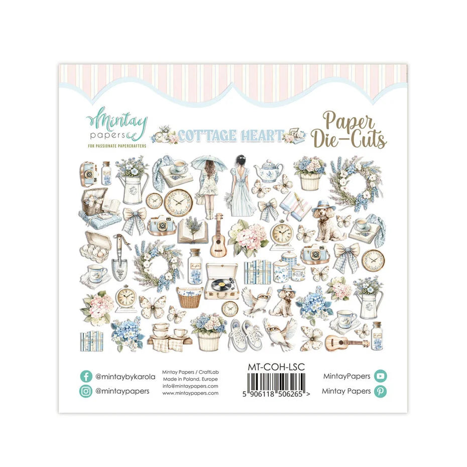 Mintay Cottage Heart Paper Die-Cuts (60pcs) (MT-COH-LSC)