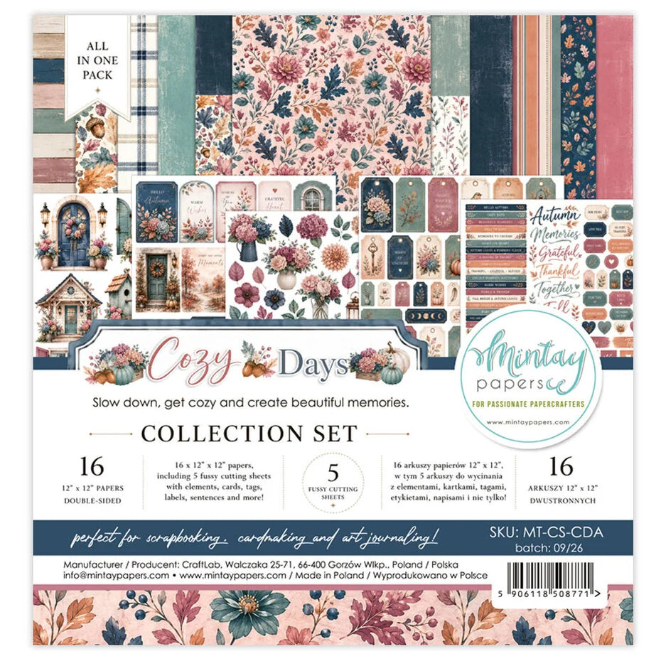 Mintay Cozy Days 12x12 Inch Collection Set (16pcs)