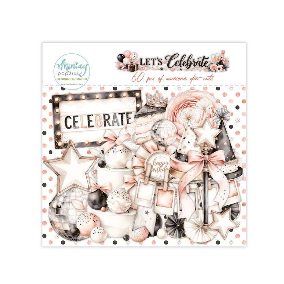 Mintay Let's Celebrate Paper Die-Cuts (60pcs)