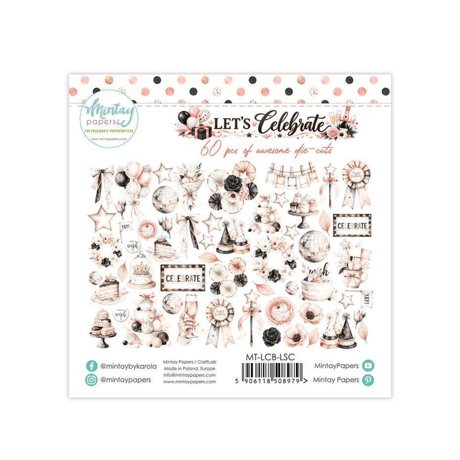 Mintay Let's Celebrate Paper Die-Cuts (60pcs)