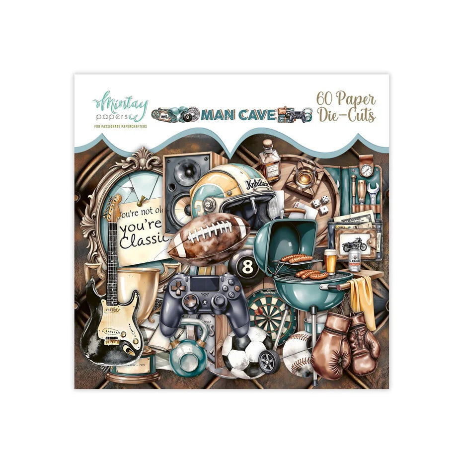 Mintay Man Cave Paper Die-Cuts 60pcs (MT-MAN-LSC)