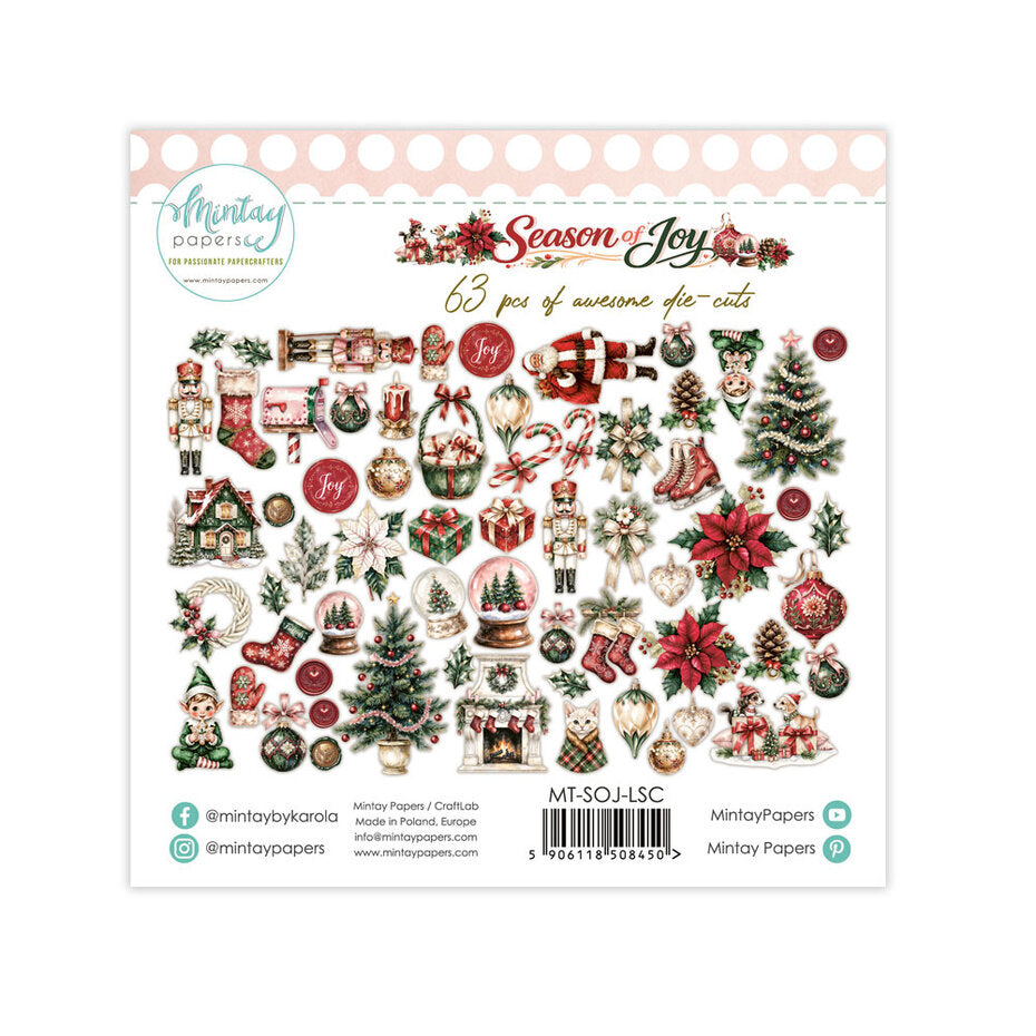 Mintay Season of Joy Paper Die-Cuts (63pcs) - MT-SOJ-LSC