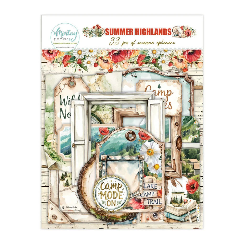 Mintay Summer Highlands Paper Ephemera (33pcs)