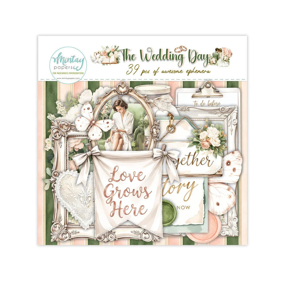 Mintay The Wedding Day Paper Ephemera (39pcs) - MT-TWD-LSCE
