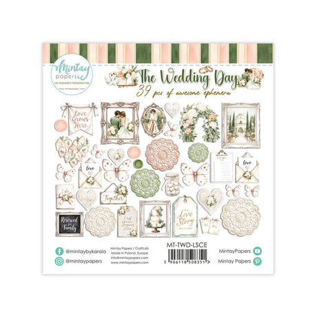 Mintay The Wedding Day Paper Ephemera (39pcs) - MT-TWD-LSCE