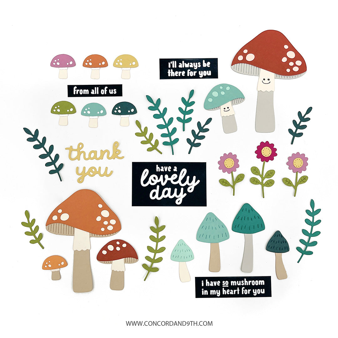 Concord & 9th Mushroom Medley Stamp Set (4 x 4)