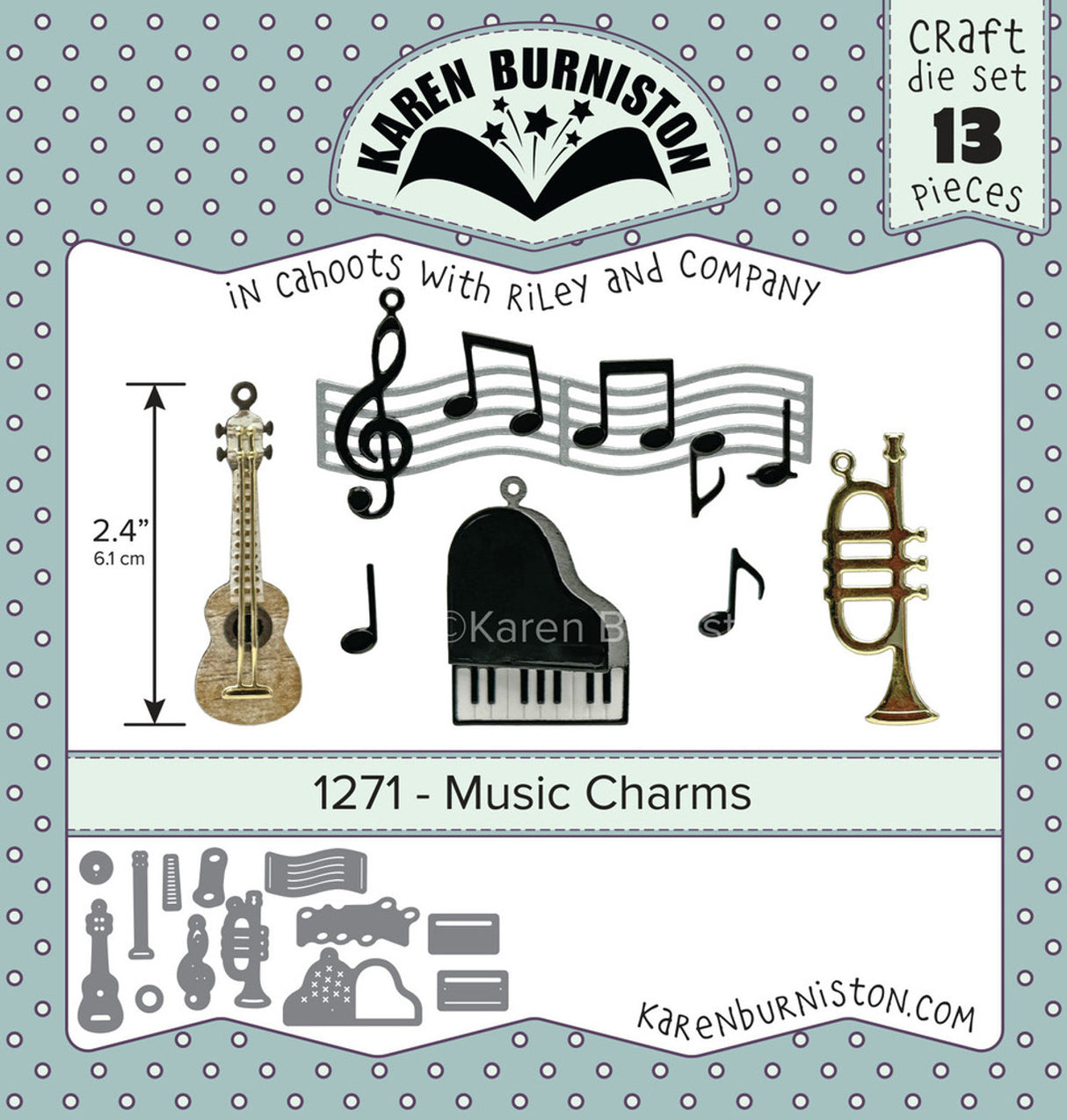 Karen Burniston Music Charms 1271