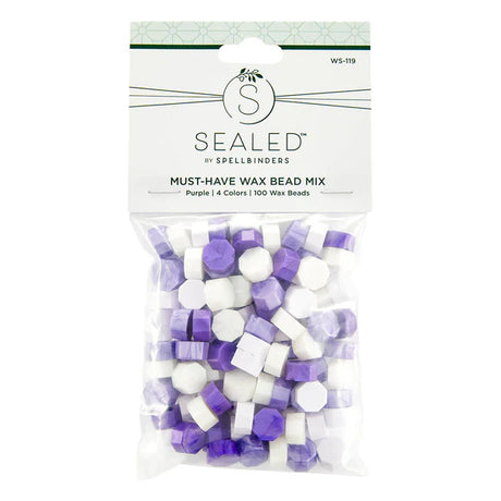 Spellbinders Must-Have Wax Bead Mix Purple from The Sealed by Spellbinders Collection