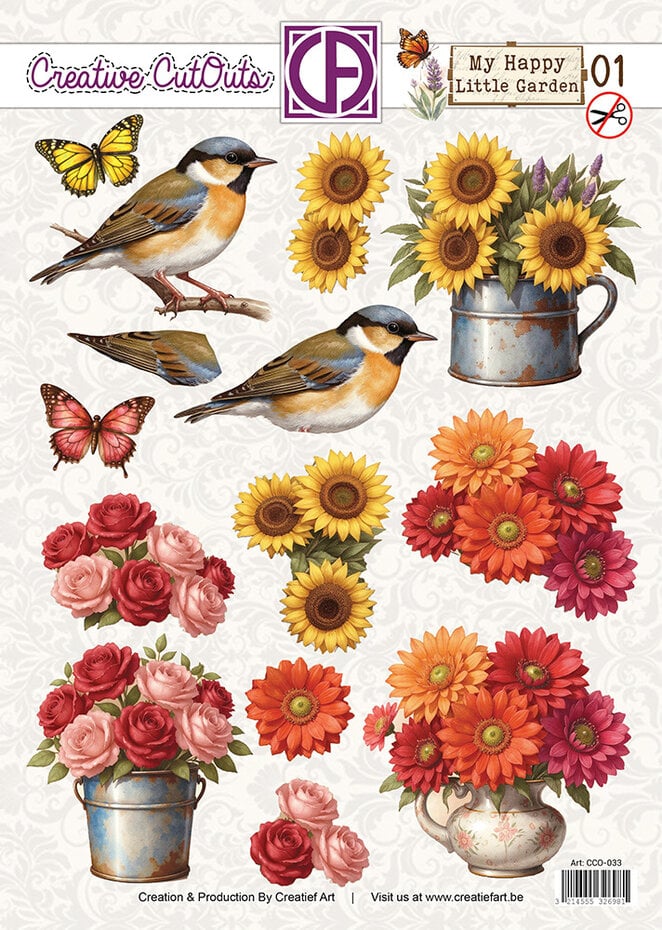 Creatief Art My Happy little Garden 01 Creative CutOuts (CCO-033)