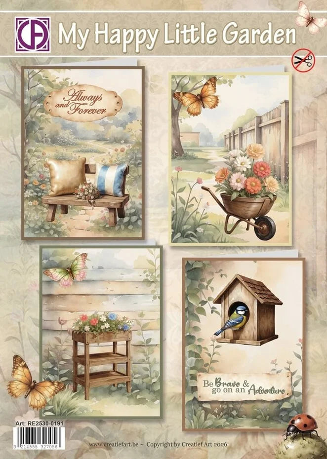 Creatief Art My Happy Little Garden Card Kit (RE2530-0191)