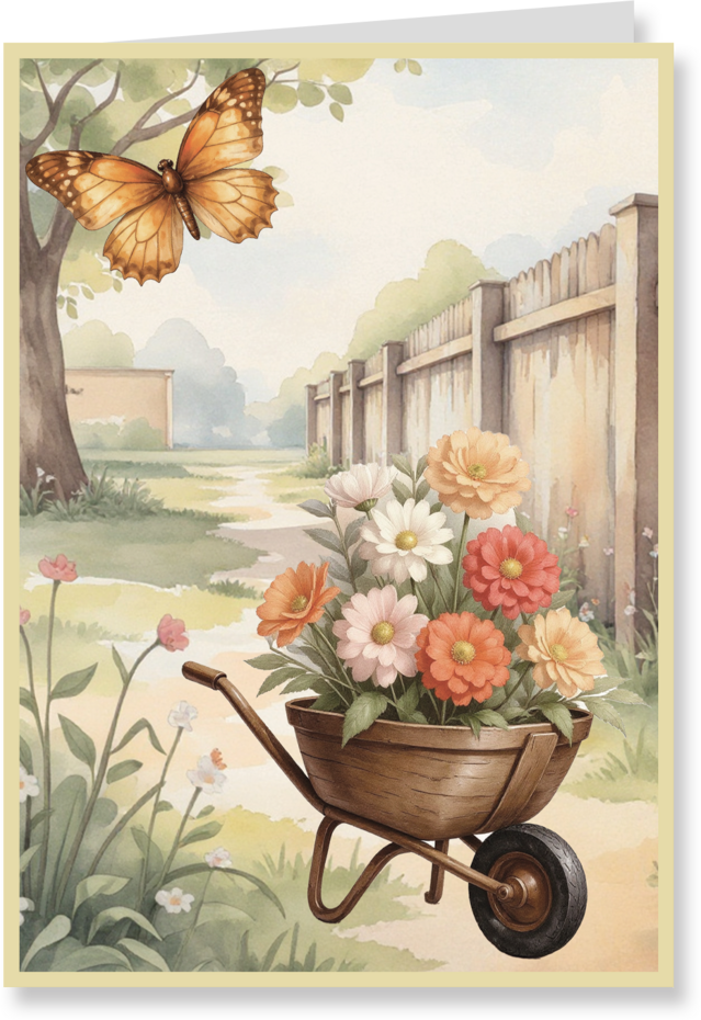 Creatief Art My Happy Little Garden Card Kit (RE2530-0191)
