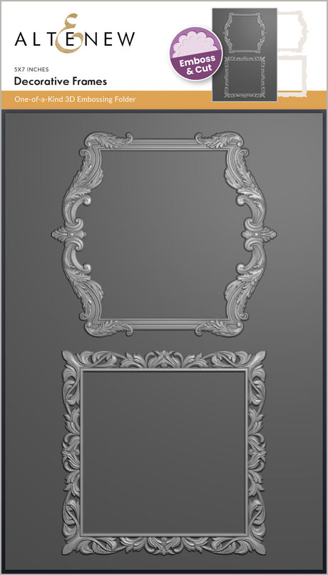 Altenew Decorative Frames 3D Embossing Folder & Die Set