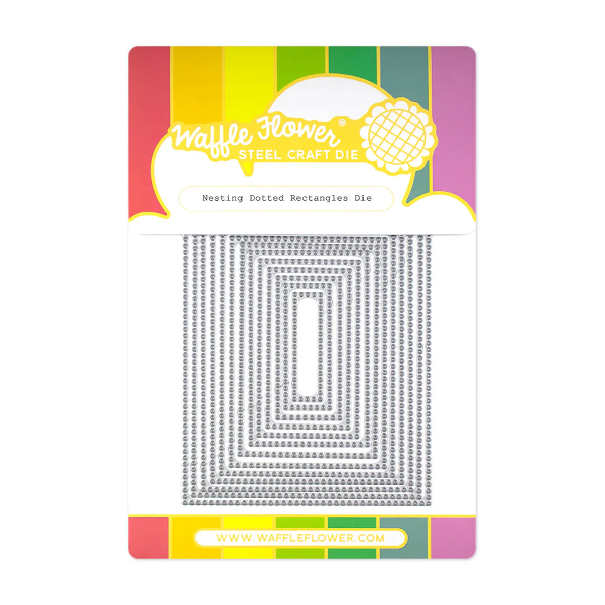 Waffle Flower Nesting Dotted Rectangles Die (421342)