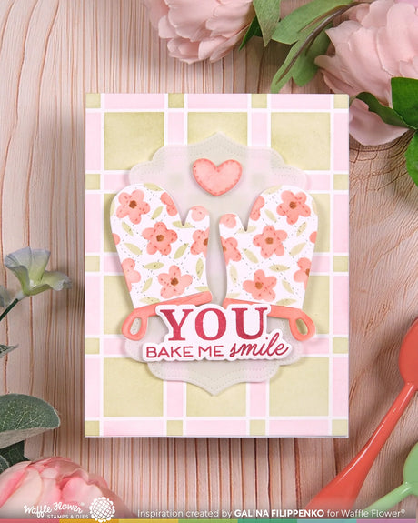 Waffle Flower Craft Nesting Piercing Fancy Labels Die