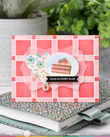 Waffle Flower Craft Nesting Piercing Fancy Labels Die