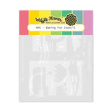 Waffle Flower Craft Nesting Postage Collage Baking Fun Stencil