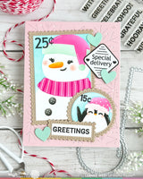 Waffle Flower Crafts Nesting Postage Collage Blocks Die