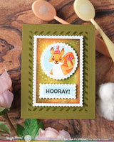 Waffle Flower Crafts Nesting Postage Collage Blocks Stencil