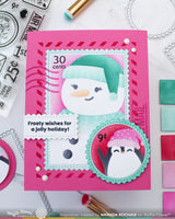 Waffle Flower Crafts Nesting Postage Collage Die