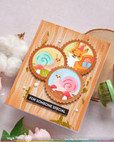 Waffle Flower Crafts Nesting Postage Collage Mush Love Stencil