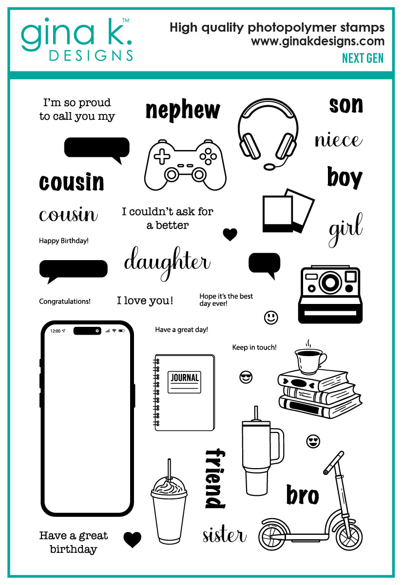 Gina K Designs STAMPS- Next Gen