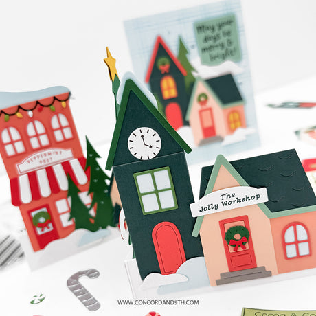 Concord & 9th North Pole Greetings Stamp Set (4 x 6) & Die Bundle