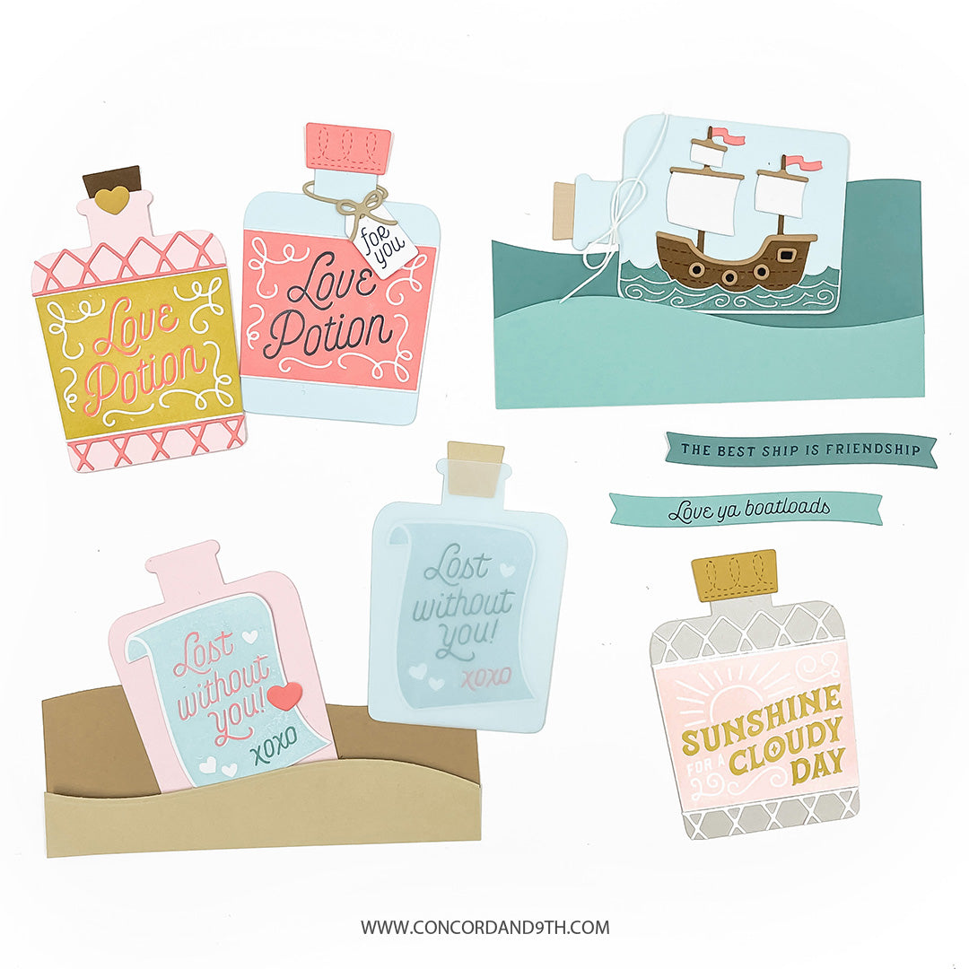 Concord & 9th Oceans & Potions Stamp Set (6 x 6) / Die Bundle
