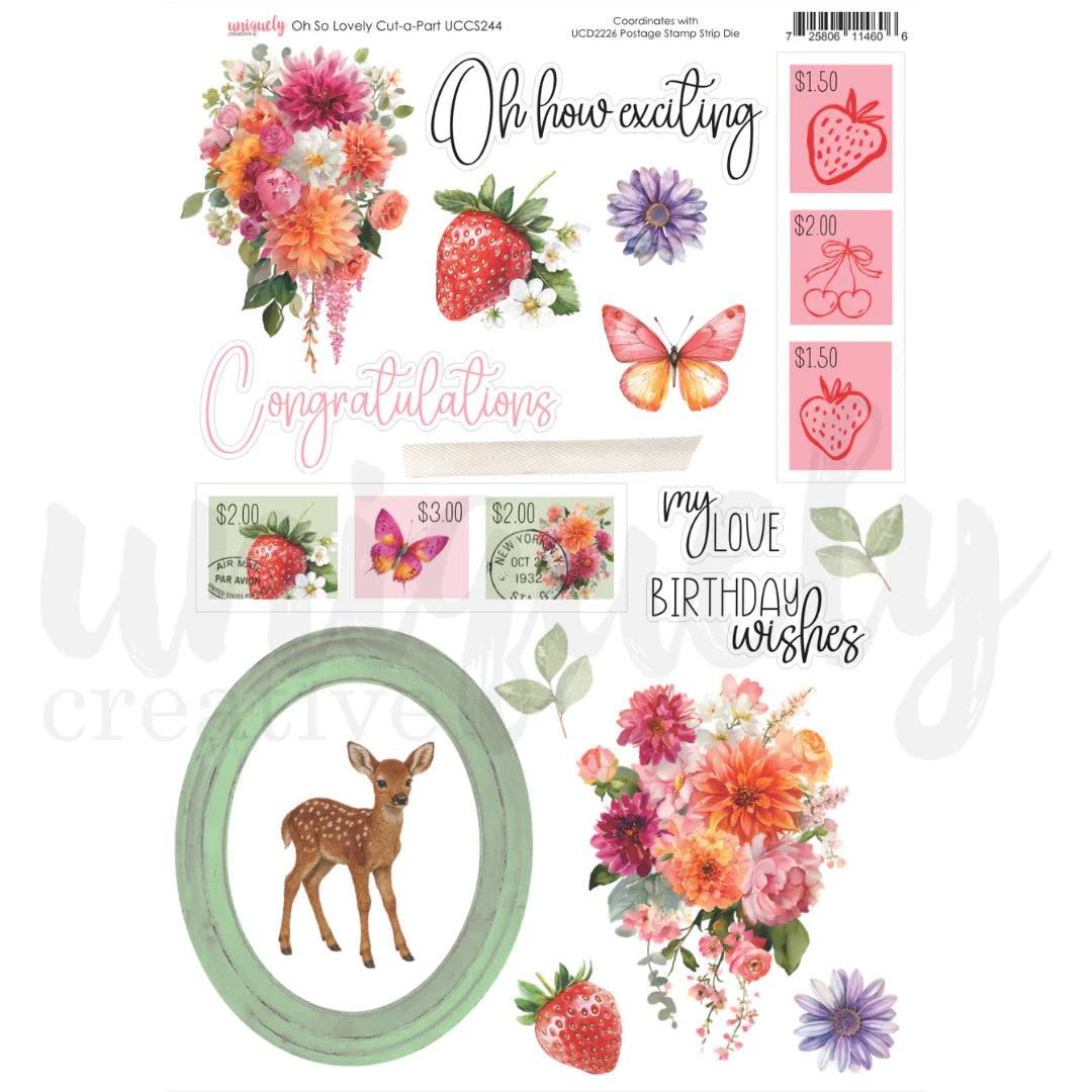 Uniquely Creative Oh So Lovely Cut-a-Part Sheet
