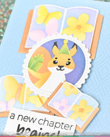 Waffle Flower Crafts Open Book Trio Butterfly Stencil