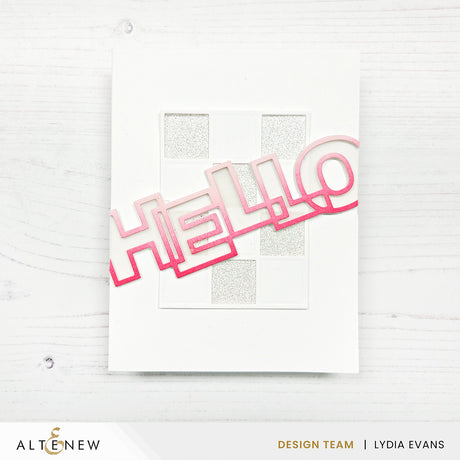 Altenew Outlined Hello Die Set