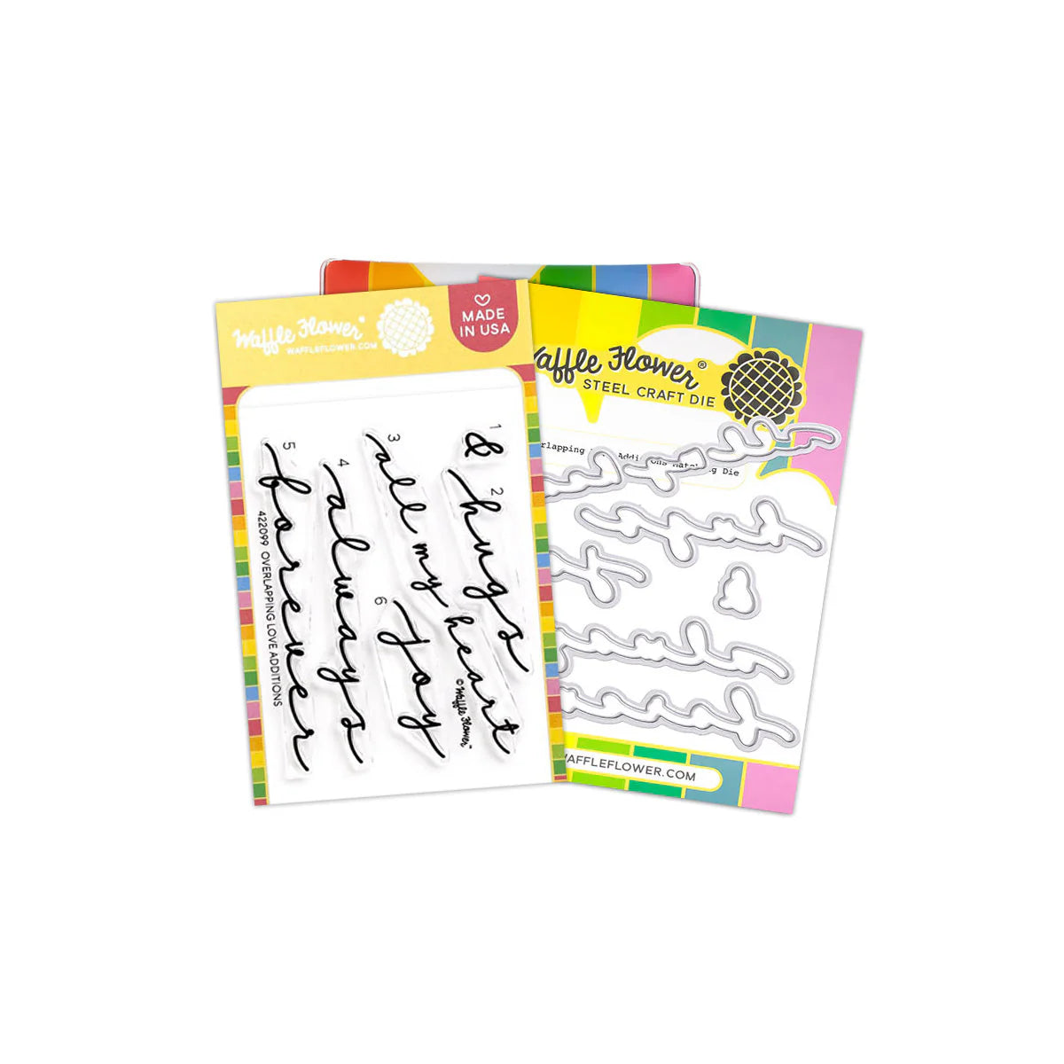 Waffle Flower Craft Overlapping Love Additions Combo