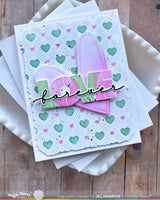 Waffle Flower Craft Overlapping Love Die-n-stencil