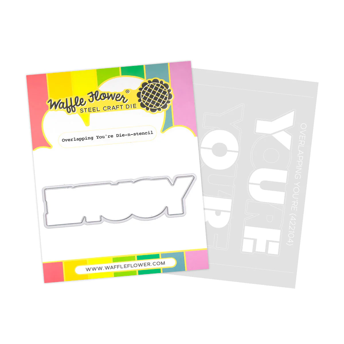 Waffle Flower Overlapping You're Die-n-stencil