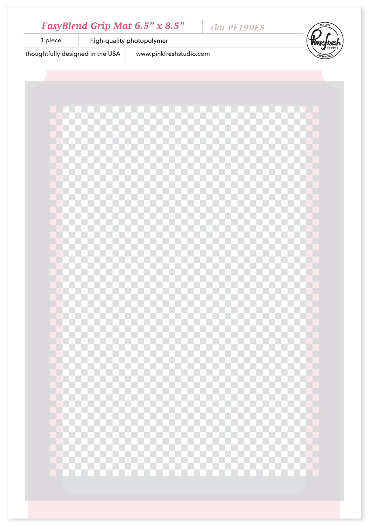 Pinkfresh Studio EasyBlend Grip Mat 6.5" x 8.5" - PF190ES