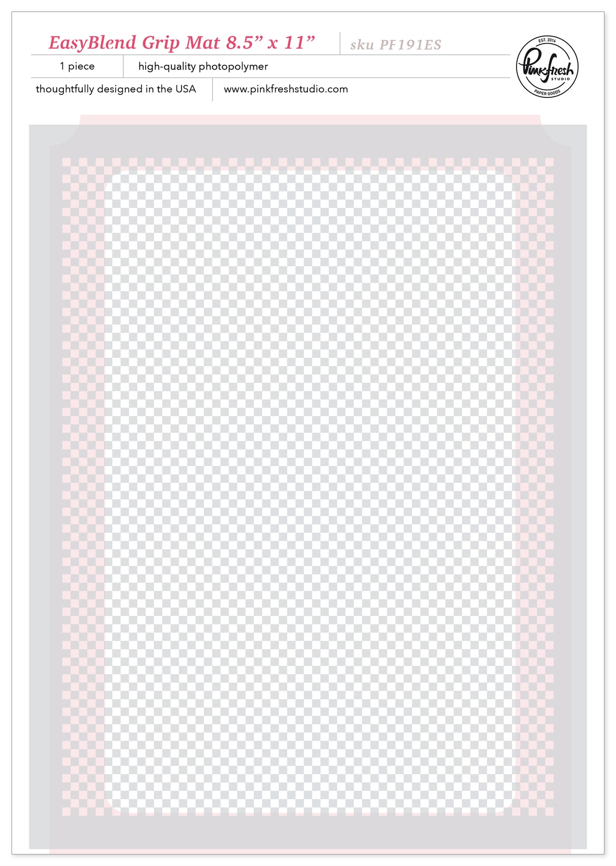 Pinkfresh Studio EasyBlend Grip Mat 8.5" x 11" - PF191ES
