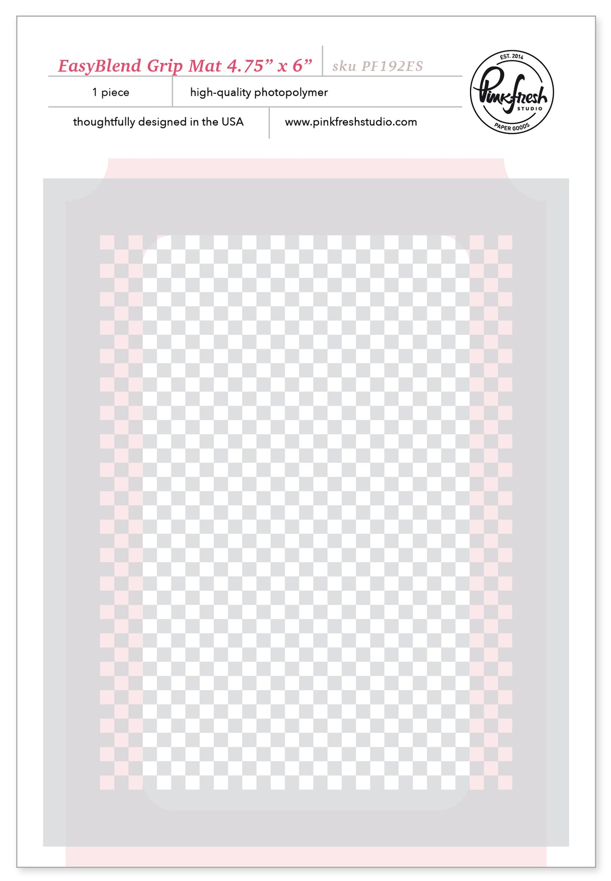 Pinkfresh Studio EasyBlend Grip Mat 4.75" x 6" - PF192ES