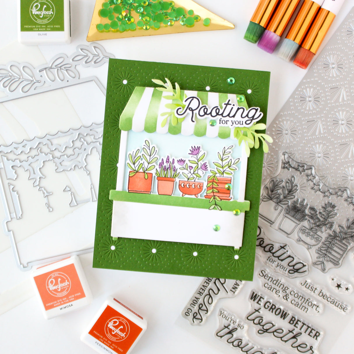 Pinkfresh Studio Bloomlight Stitches coverplate die