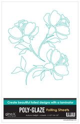 Gina K Designs POLY-GLAZE Foiling Sheets- Autumn Delight