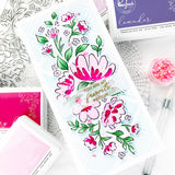 Pinkfresh Studio You Are My Favorite coordinating stencil set RETIRED