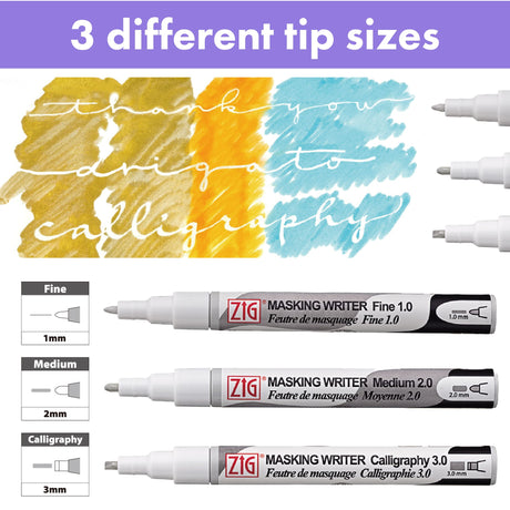 ZIG Masking Writer Calligraphy - 3mm 1 pcs