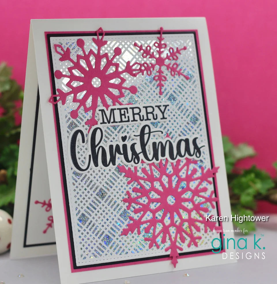 Gina K Designs POLY-GLAZE Foiling Sheets- Seasonal Patterns and Phrases
