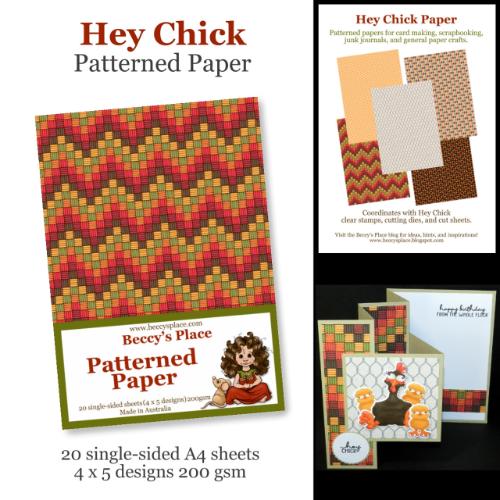 Beccy’s Place Hey Chick Patterned Paper