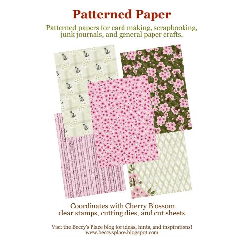 Beccy’s Place Cherry Blossom patterned paper