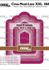Crealies Crea-Nest-Lies XXL Panel B Smooth Dies xxl185