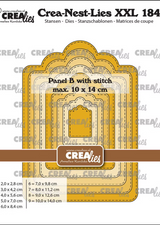 Crealies Crea-Nest-Lies XXL Panel B with Stitch Dies xxl184