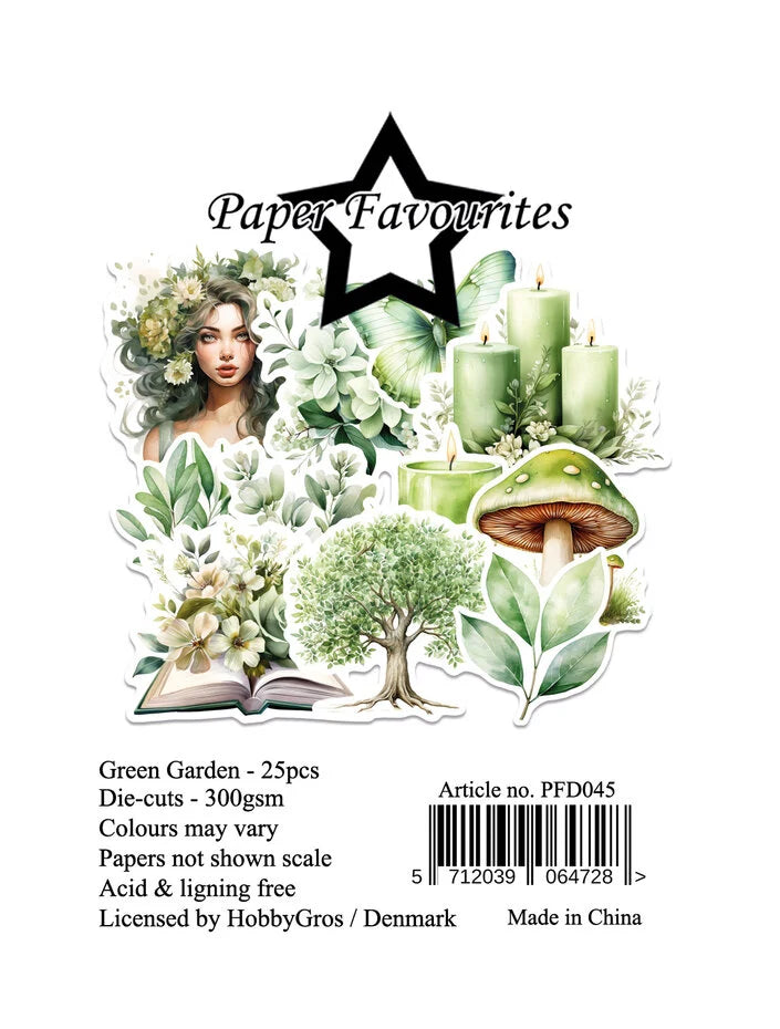 Paper Favourites Die-Cuts A7 Green Garden (25pcs) (PFD045)